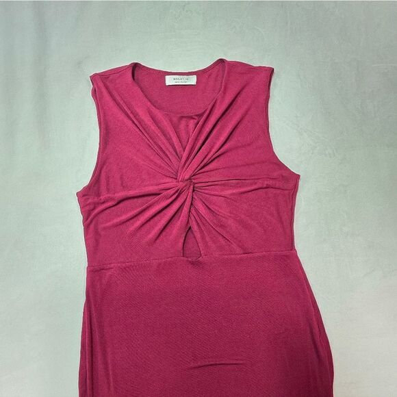 Bailey 44 Burgundy Twist Front Dress - Picture 5 of 14